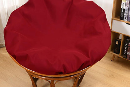 Papasan Cushion Cover Water-Resistant Papasan Chair Cushion Slipcover -Wine Red