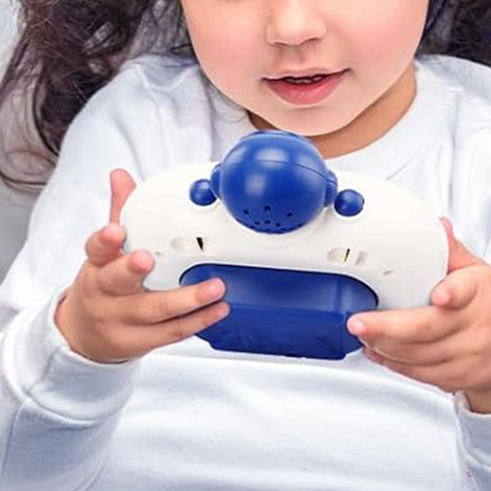 Fast Push Game Pop Puzzle Game Sensory Toys with Digital Display for Kids Blue Spaceman