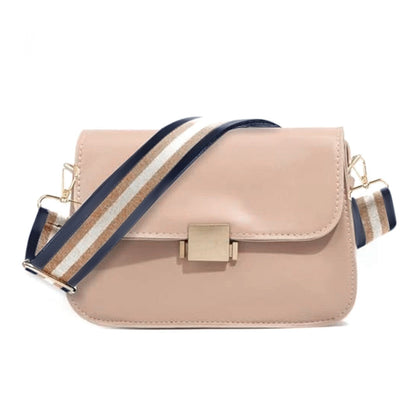 Adjustable Canvas Bag Strap with Metal Buckle for Crossbody Bags Navy Blue