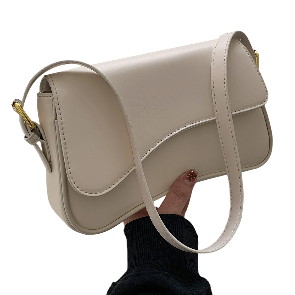 One Shoulder Bag For Women Trendy Underarm Bag Fashion Handbag-cream