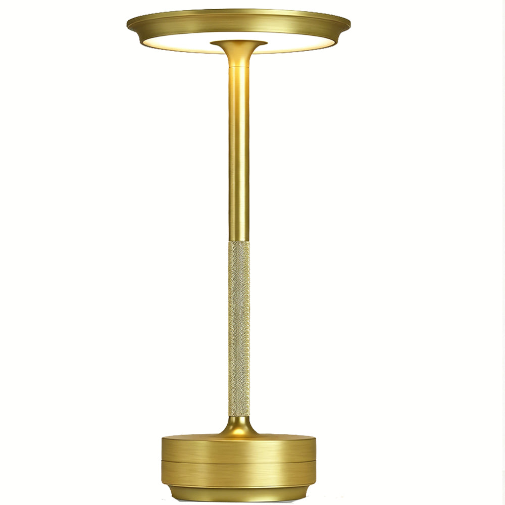 Retro Rechargeable Table Lamp with 3 Color Temperatures - Gold