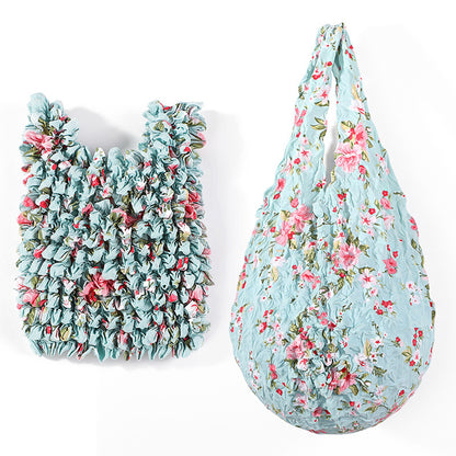 2Piece Pineapple Bubble Shopping Bag-Pink and Blue