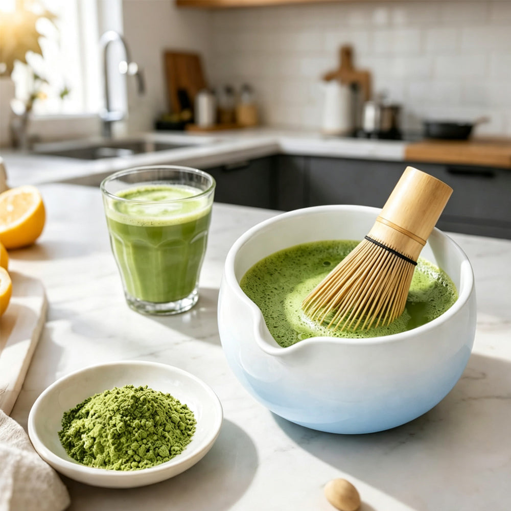 6Piece Matcha Whisk Set-Blue