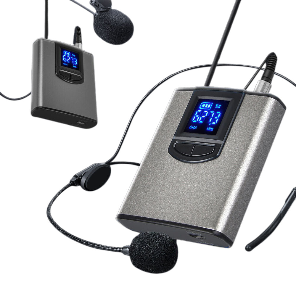 UHF Wireless Headset Microphone with Receiver Lavalier Microphone Set Style 2