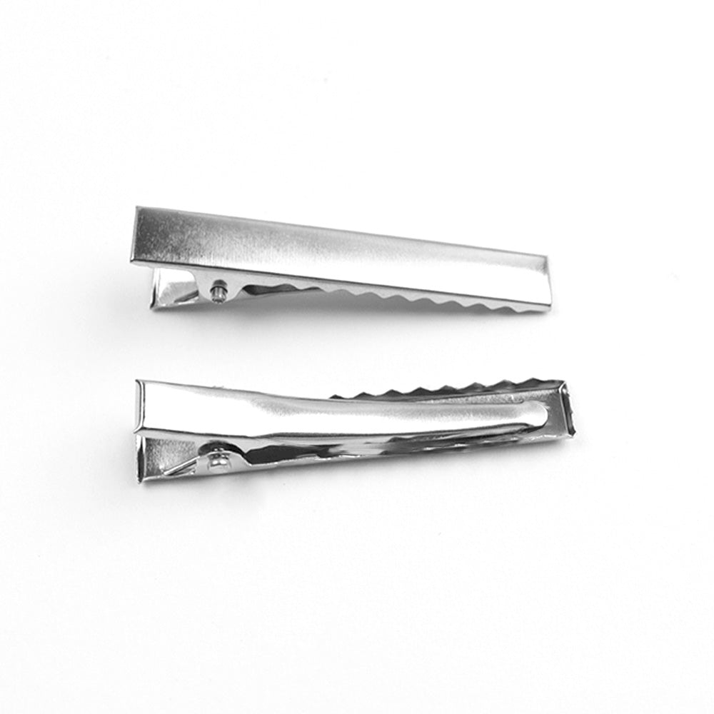 100-Pack Silver Metal Hair Clips for Kids and Women DIY Craft Hairpins S