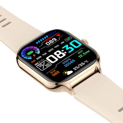 Bluetooth Smart Watch Sports Tracker Heart Rate/Sleep Monitor for iOS/Android Phone Golden