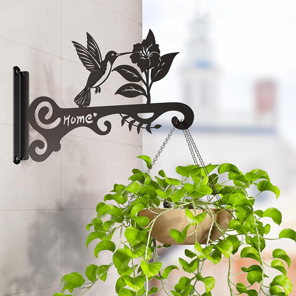 Decorative Metal Wall Hook for Plants  Bird Feeders & Wind Chimes