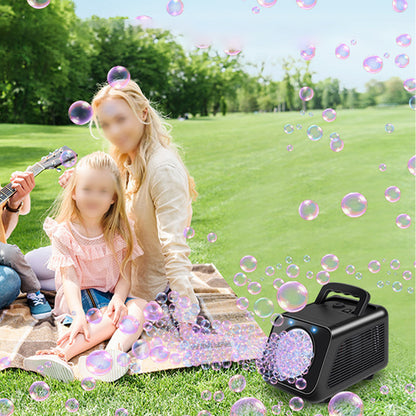 20 Hole Stage Bubble Machine for Parties - Black