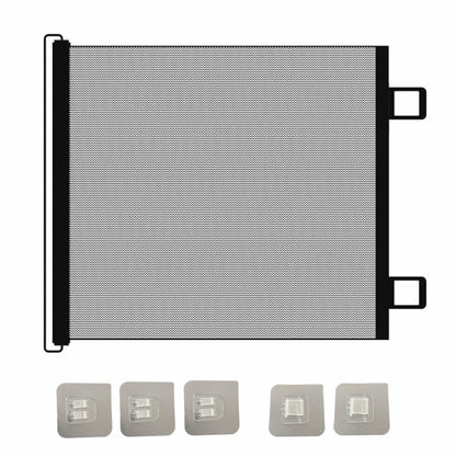 Retractable Dog Gate for Outdoor Staris Hallways Doorways No Drill-Black