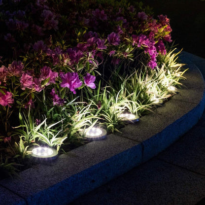 10-LED Solar Ground Lights-White color