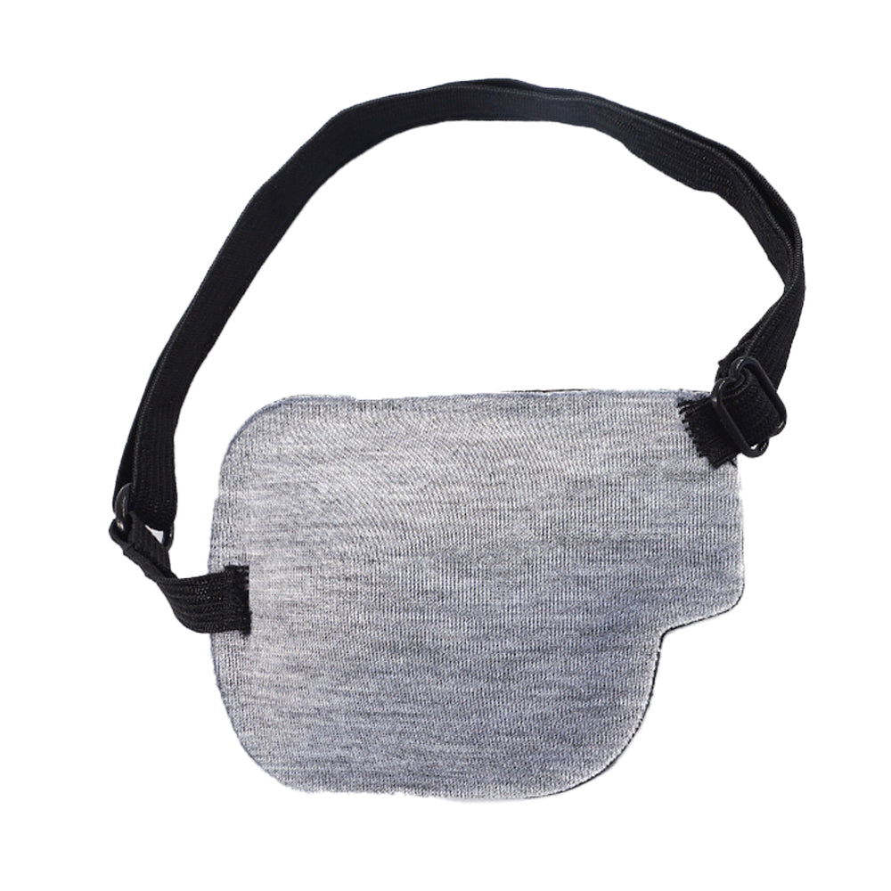 3D Single Eye Cover Adjustable Amblyopia Eye Masks Vision Care Blindfold Eye Patch -Grey