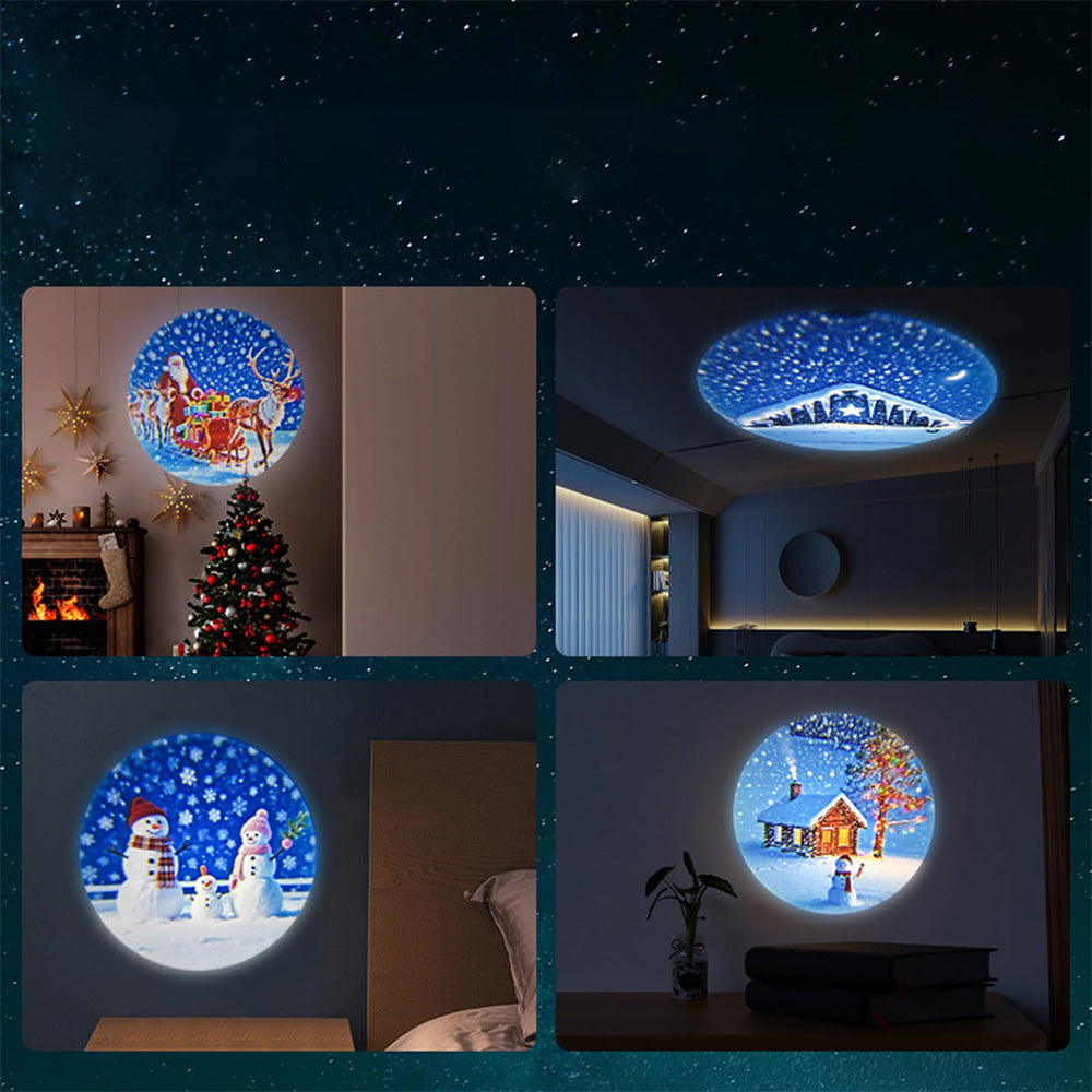 USB Powered Christmas Projector Light Night Light Projector - 4 Slides