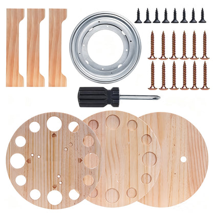 360 Degree Rotating Floor Fishing Rod Rack Holds 12 Rods