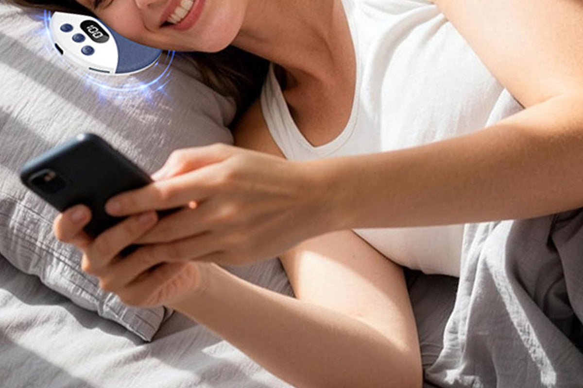 Display Under Pillow Bluetooth Sleep Speaker - Blue