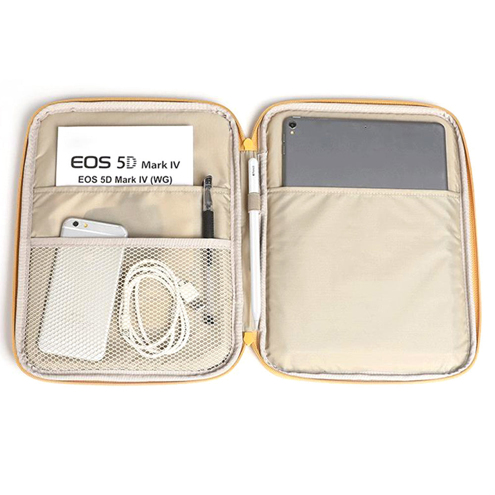 Tablet Sleeve Bag Portable Protective Case for 11 Inch 13 Inch Tablets Pads Yellow