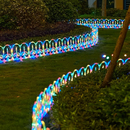 8 Pack European Arch Solar Light IP65 Solar Garden Fence Light - Colorful