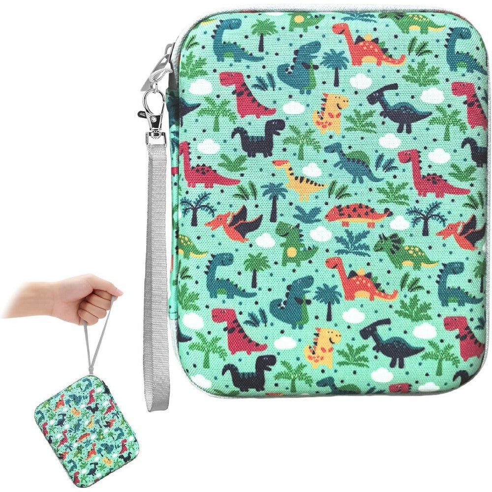 Card Case for Yoto Cards 80 Pockets Card Holder with Carry Strap and Zipper-Green