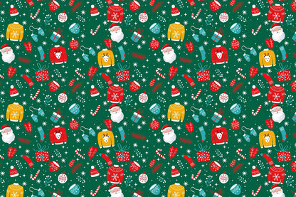 10Pcs Christmas Wrapping Paper Present Wrap Rolls