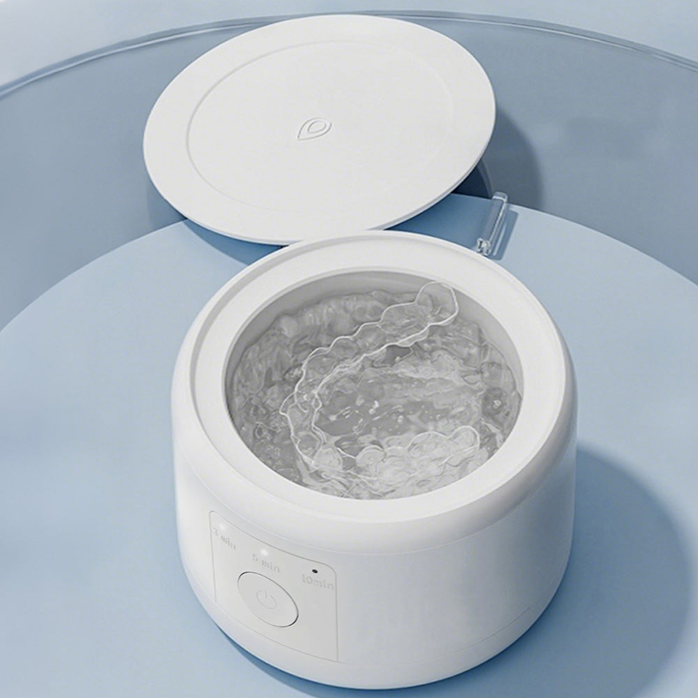 Dental Retainer Cleaner Machine Dentures Cleaner for Night Guards Aligner Jewelry with 180ML Capacity