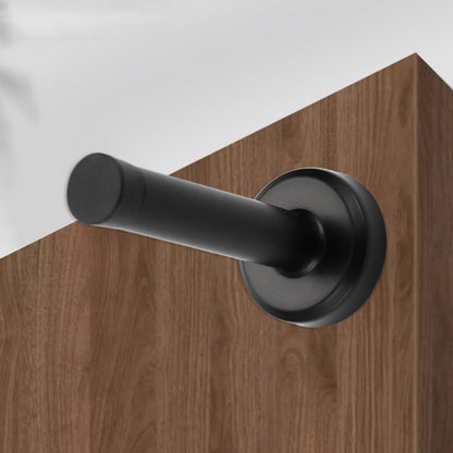 4 Pack Stainless Steel Door Stop-Black