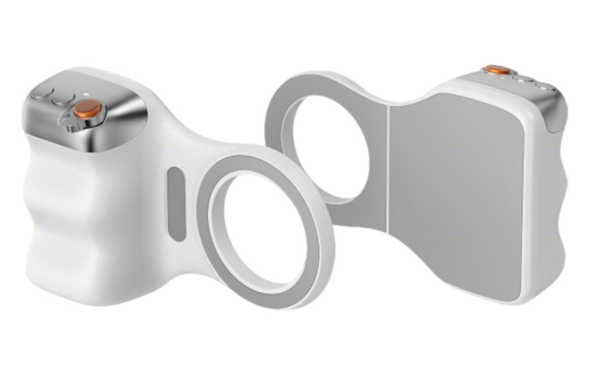 Phone Camera Grip with Selfie Light and Tripod for Photography TikTok-White