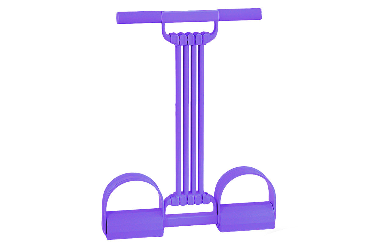 8 Tube Detachable Adjustable Pedal Resistance Band -Purple