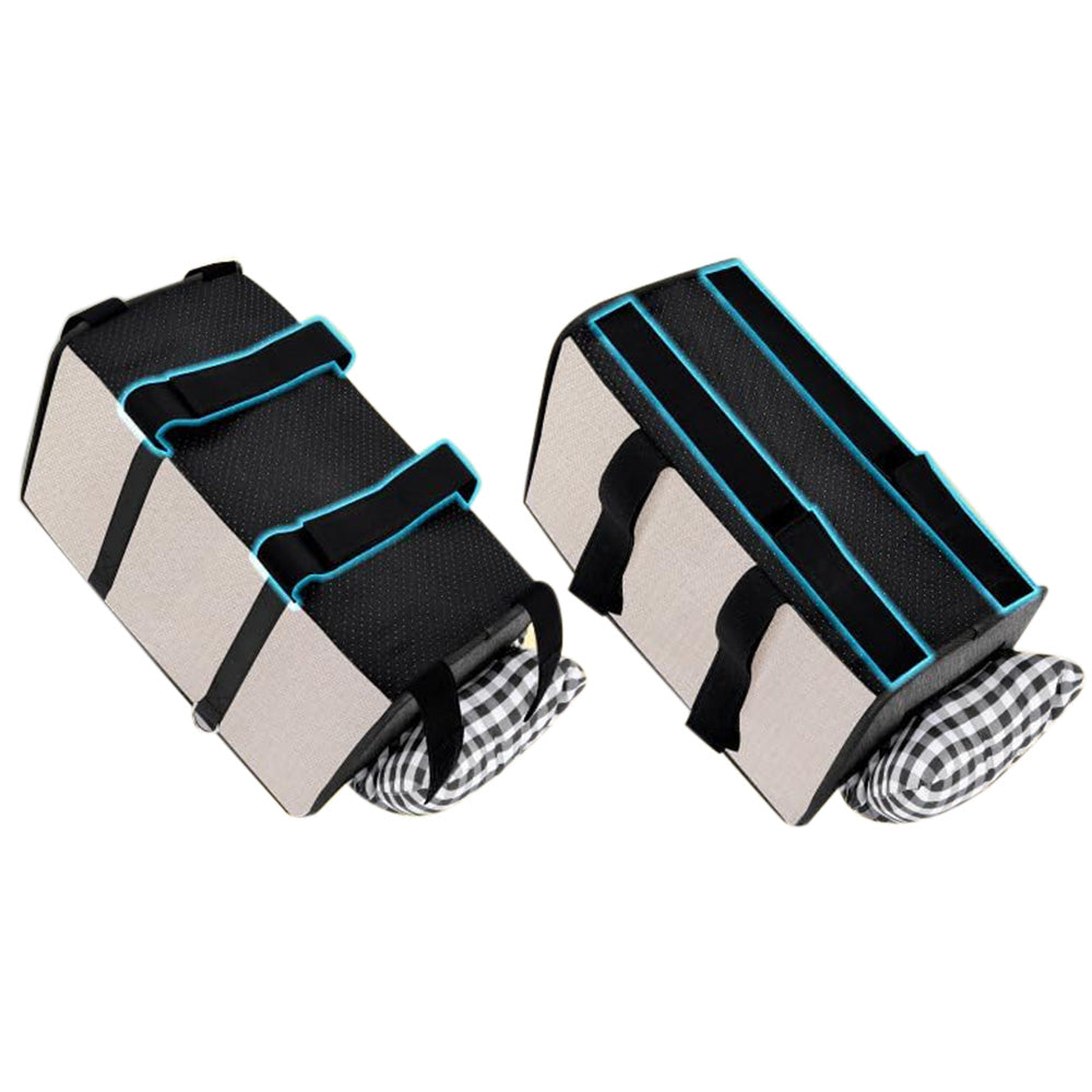 Oxford Fabric Center Console Pet Vehicle Seat Carrier - Beige