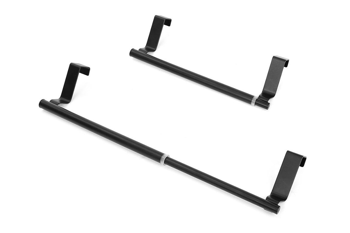 Stainless Steel Cabinet Door Towel Holder-Black
