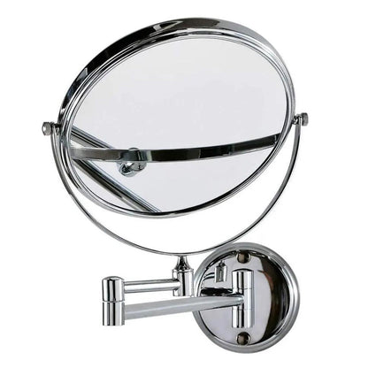 3X Magnifier Extendable Wall-Mounted Makeup Mirror Double-Sided Bathroom Mirror