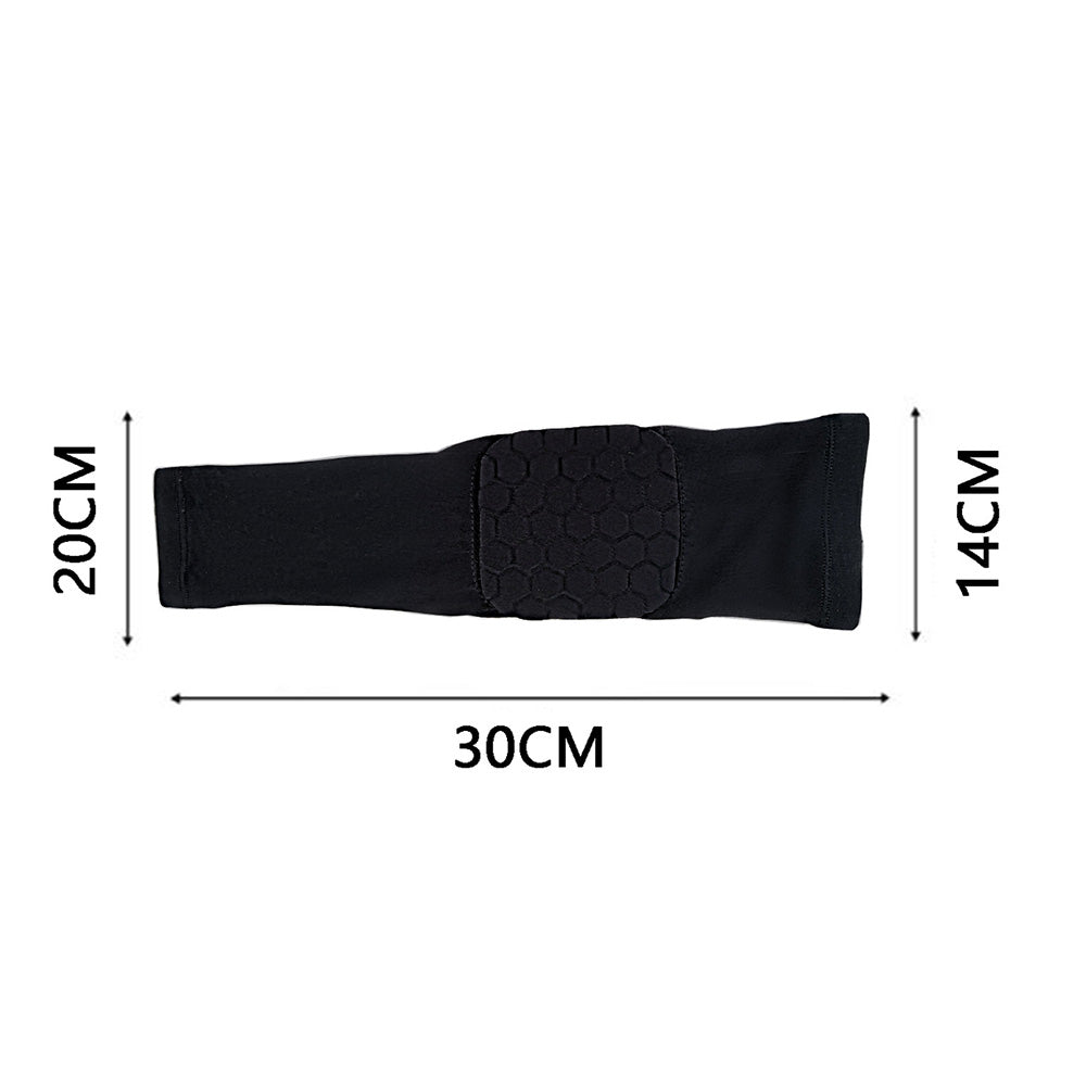 Pair of Elbow Sleeve Support Brace Pads Compression Arm Guard Gym Sports Protector
