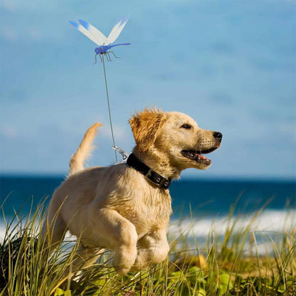 6Pcs Outdoor Fake Dragonfly Rod Clip Garden Metal Dragonfly Clip Decor