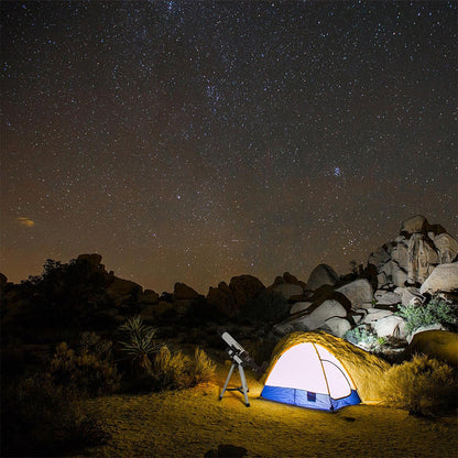 32X Magnification Astronomical Telescope Portable GPS Syncs Telescope with Tripod for Little Astronomy Beginners White
