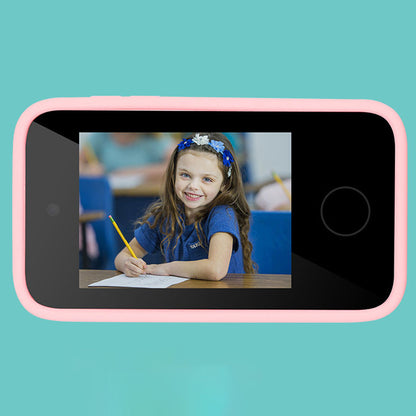 Kids Dual Camera Smart Phone Toys Touchscreen Cell Phone Learning Toy Pink