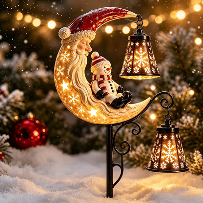 Santa Solar Light Christmas Outdoor Garden Stake Light