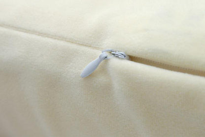 Natural Latex Body Pillow Springy Long Leg Pillow Cover Included for Sleeping-Beige