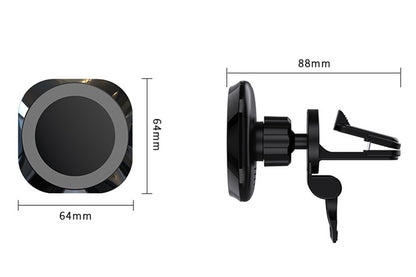 Magsecurity Compatible 15W  Wireless Car Charger Mount for iPhone