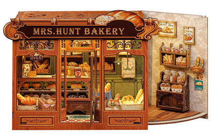 DIY Miniature House Kit Tiny House Kit for Adults to Build for Family Friends-Bakery