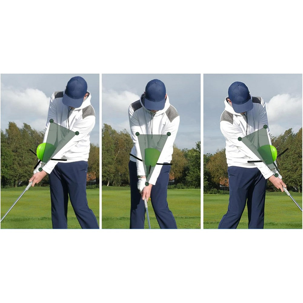 Golf Swing Training Aid Tools Golf Training Ball Posture Correction for Beginner-Black