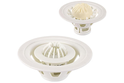 PP Baozi Maker Machine Pastry Pie Steam Bun Mold Non-Stick Beautiful Flower-Shaped Buns Mold-White