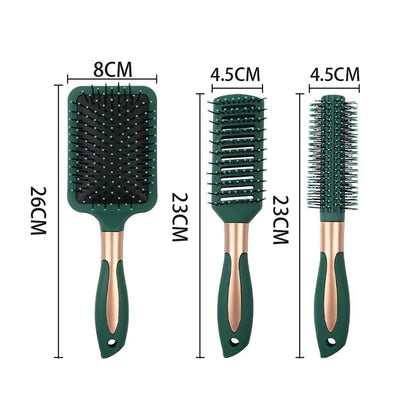 3Pcs Paddle Hair Brush Set