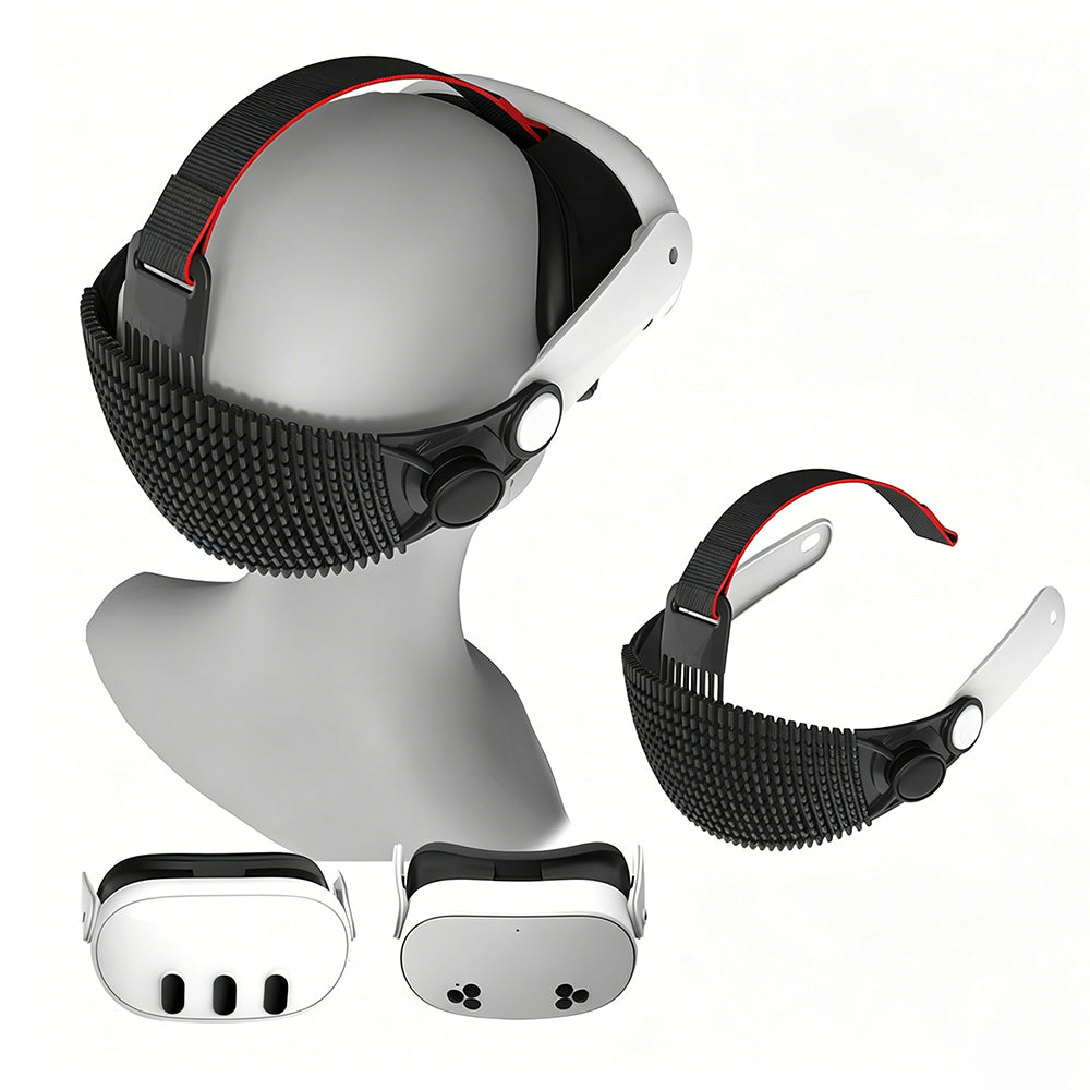 Adjustable Soft Head Strap Compatible with Quest 3 and 3S-Black