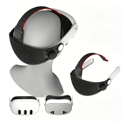 Adjustable Soft Head Strap Compatible with Quest 3 and 3S-Black