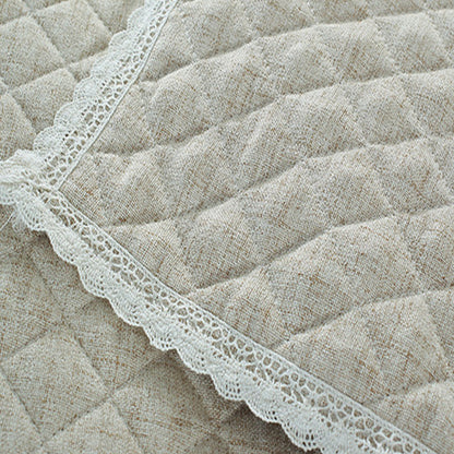 Soft Sofa Cover Quilted Sectional Couch Covers -Beige