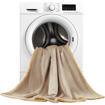 Reversible Pet Blanket Liquid Pee Proof Dog Blanket for Sofa Bed Couch Furniture Protector Cover Beige