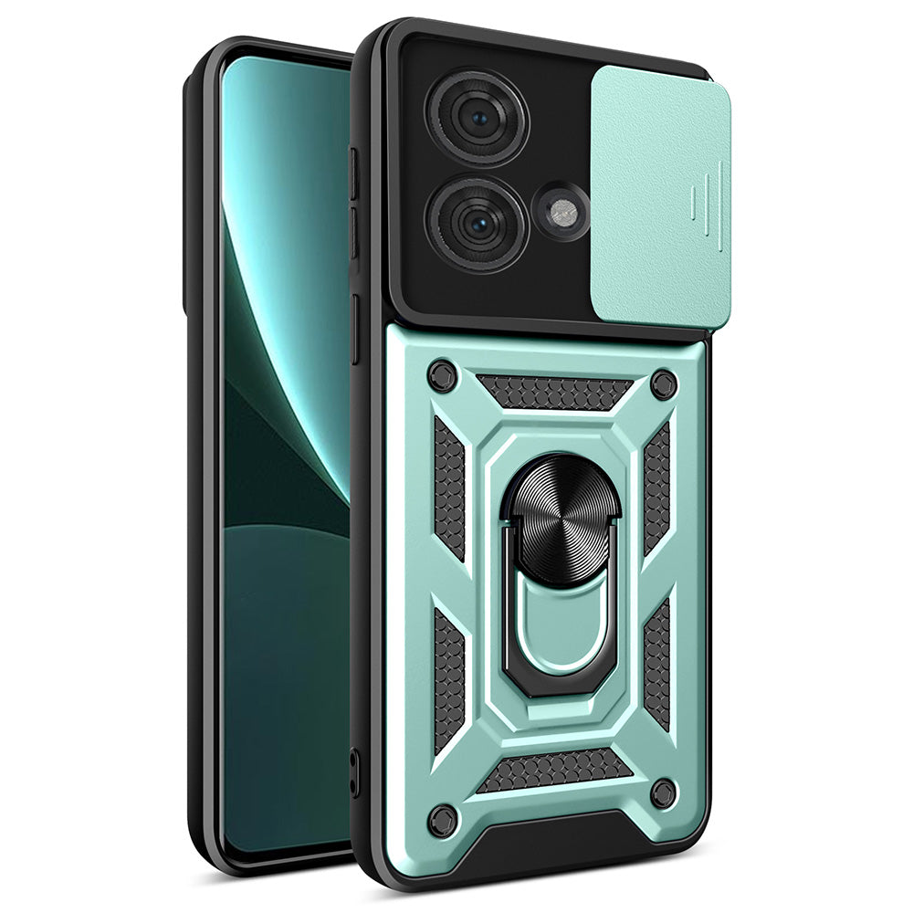 Case and Tempered Glass Screen Protector Set for Moto G86 Power - Green
