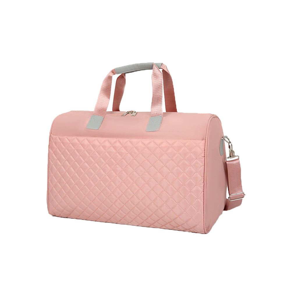 Women Large Travel Duffle Bag Carry-on Overnight Bag Weekend Travel Tote Bag Yoga Gym Bag Pink