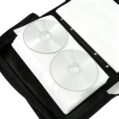 128 Capacity CD DVD Storage Binder Disc Plaid Storage Case