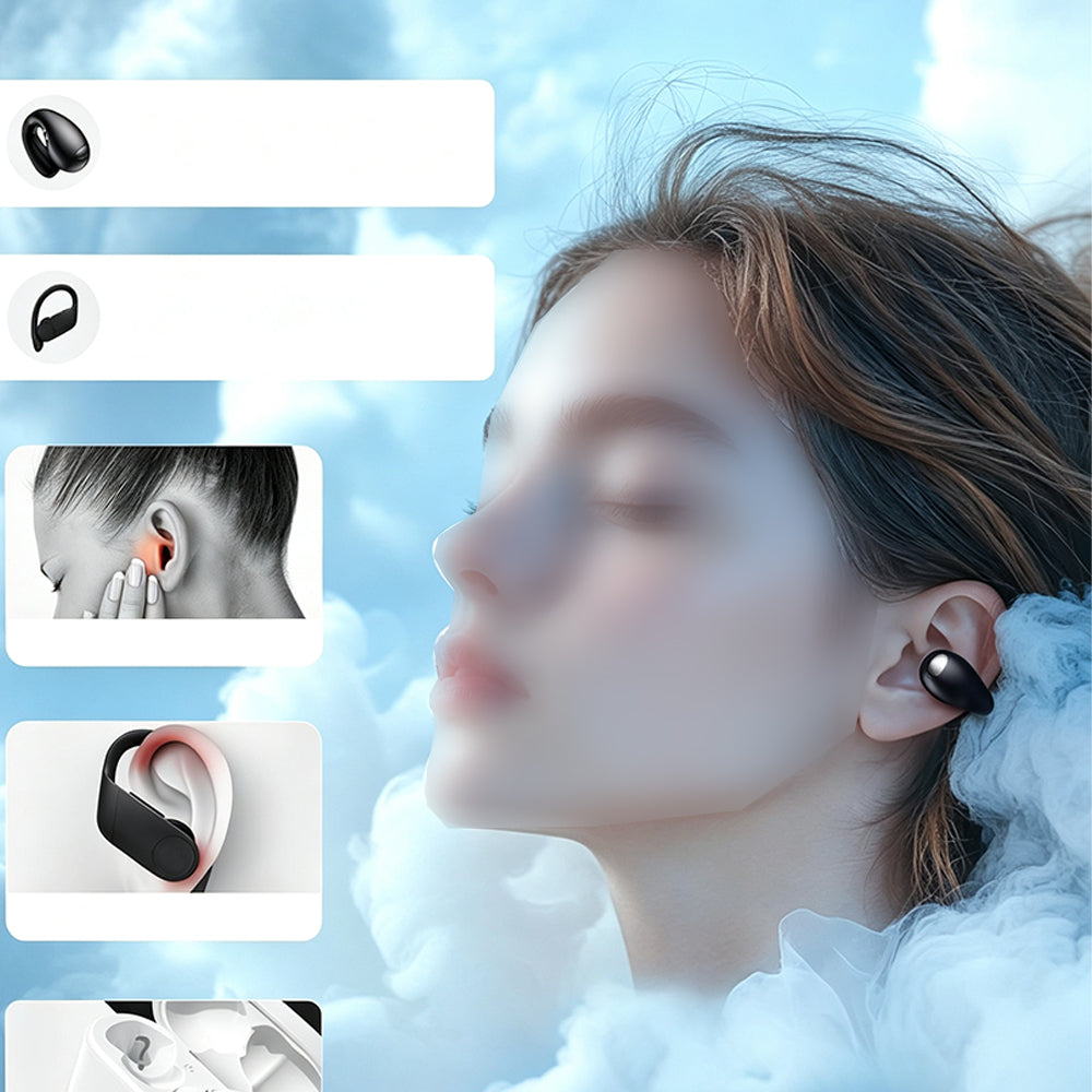 Open Ear Earbuds Wireless Air Conduction Bluetooth Earbuds - Black