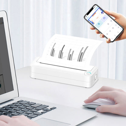 Portable Wireless Printers Bluetooth Thermal Printer Compatible with Android iOS Phones for Study Work
