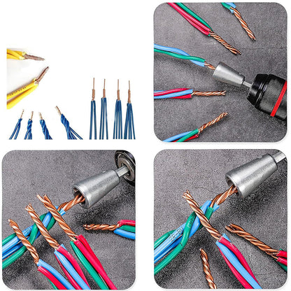 2Pcs Wire Twister Tools for Drill Wire Nut Twister Shank Cable Wire Twisting Tools